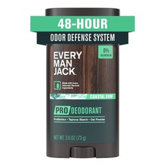 Every Man Jack Men’s Pro Deodorant – 48-Hour Odor 2.6 Ounce (Pack of 1)