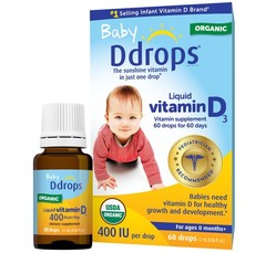 Baby 400 IU, Vitamin D, 60 Drops 1.7mL (0.06 Fl. Oz (Pack of 1))