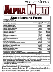 Complete One-A-Day Zinc Multivitamin for Men by Alpha-Multi | Prostate Support