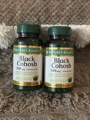 2X – Natures Bounty Black Cohosh 540 mg 100 CT NEW & SEALED!