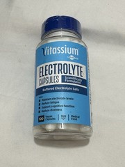 Vitassium by SaltStick – Electrolyte Capsules – 100 Vegan Capsules. EXP 6/27