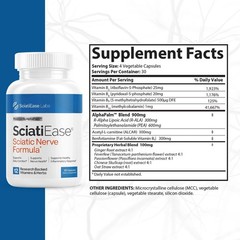 SciatiEase Labs Sciati Ease Sciatic Nerve Formula 120 Cap NEW ! Exp 12-2026