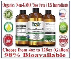 LIPOSOMAL ASTAXANTHIN LIQUID 100% ORGANIC 200mg per serving size Exp: 12/2026