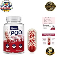 200 mg Pycnogeno with PQQ – French Maritime Extract for Heart & Vitality