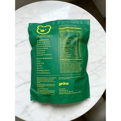 Grüns Superfood Greens Gummies:Vitamins, Prebiotics,Adaptogens,Digestive& Immune