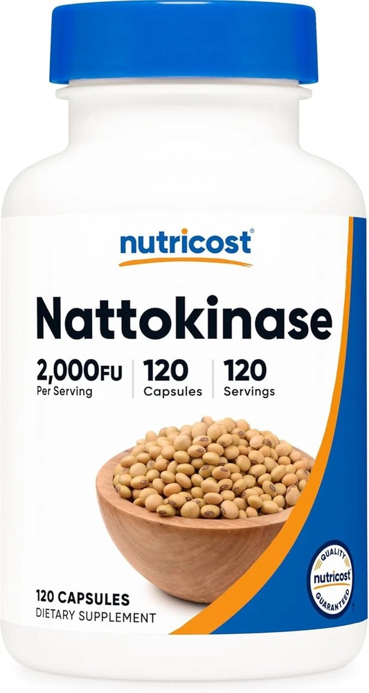 Nutricost Nattokinase 2,000FU, 120 Capsules – Gluten Free, Non-Gmo, Vegetarian