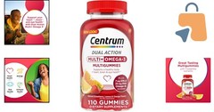 Delicious Strawberry, Lemon & Orange Flavor Adult Multivitamins with Omega-3s