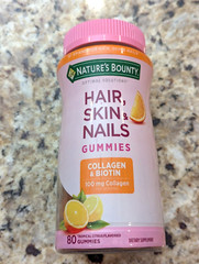 Natures Bounty Hair, Skin & Nails Gummies with Biotin & Collagen 80 Count Orange
