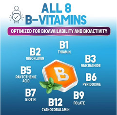 Vitamin B Complex Vitamin B Supplement – B-Complex Vitamins with B12, B6, B9
