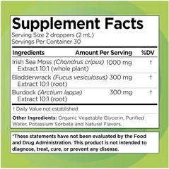 2 Pack Irish Sea Moss Liquid Drops 3200Mg Immunity Thyroid 2oz Exp 04/27