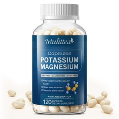 Potassium & Magnesium Complex 240ct – Citrate for Muscle Nerve & Heart Health