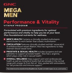 GNC Mega Men Performance and Vitality Vitapak Program, 30 ct.