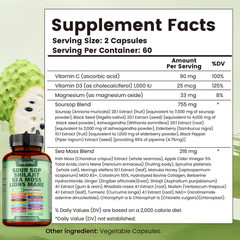 24-in-1 Soursop Shilajit Sea Moss Lion’s Mane – Antioxidants, Joint, Skin Health