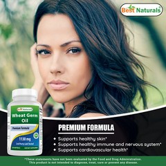 2 Pack Best Naturals Wheat Germ Oil 1130 mg 120 Softgels