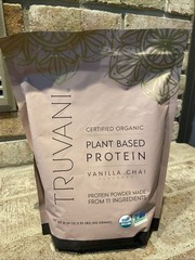 Truvani Plant Based Protein Vanilla Chai 21.59oz 612g 1.35lbs