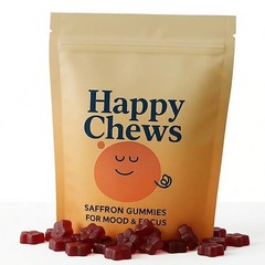 Saphire Happy Gummies:Mood Support Calm Relax and Focus Support–Saffron Extract