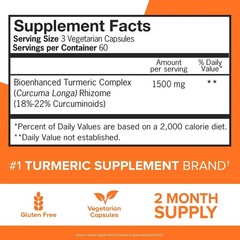 Qunol Turmeric (95%Curcuminoids) 1500 mg+Ginger+Black Pepper 220Caps EXP 05/2028