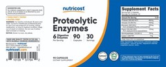 Nutricost Proteolytic Enzymes (6 Digestive Enzymes) 90 Capsules – 30 Servings