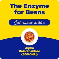 Enzymedica Bean Assist Digestive Enzymes for Gas & Bloating 30 Caps
