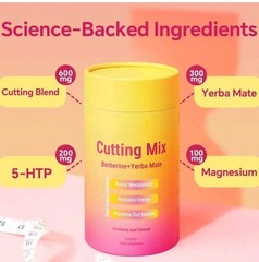 Cutting Drink Mix – Berberine+Yerba Mate, Boost Metabolism Gut Health Supplement