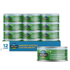Organic Roasted Chicken Breast with Rib Meat, Skinless and Boneless, Sea Salt, F
