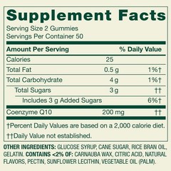 Spring Valley CoQ10 Dietary Supplement Gummies for Heart Health, 200 mg, 100 CT