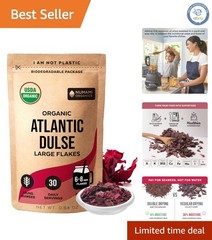 30 Servings of Atlantic Dulse Flakes – Mild Taste, Eco-Friendly Packaging