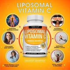 Vitamin C Liposomal 2100MG Capsules – High Absorption Vitamin C Pills Supplement