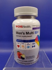 CVS Health Men’s Multi 50+ Gummies Heart Brain Eye Muscle Health 80ct Exp 01/27