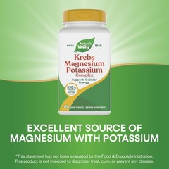 Nature’s Way Krebs Magnesium Potassium Complex, 120 Count (Pack of 1)