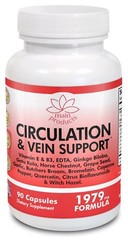 Circulation and Vein Support 90 Capsules, Micronized process, Blood Circulation