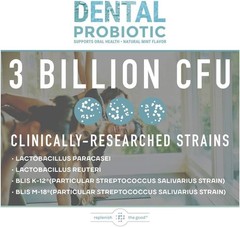 Oral Health Support: Dental Probiotic with BLIS K12 – 30 Chewable Tablets