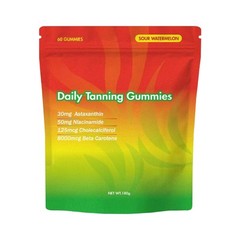 Daily Tanning Gummies Supplement – 60 Gummies 30-Day Supply 1/2/3Bags