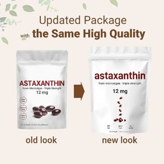 organic Astaxanthin Soft Capsule 100% Pure Additive Boost Immunity Physical Reco