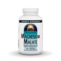 Source Naturals Magnesium Malate, 3750 mg, Supports 200 Count (Pack of 1)