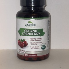 USDA Organic Cranberry Extract 12,500 mg Strength 100 Veg Caps BB:03/2026