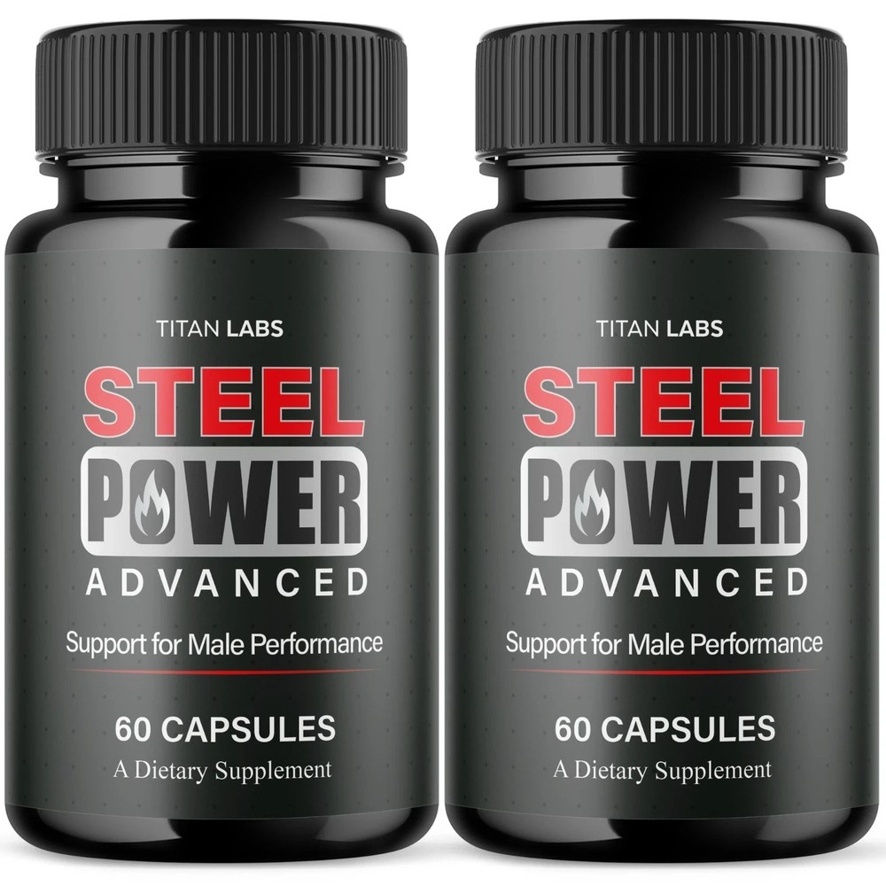 (2 Pack) Steel Power Advanced Male Health Support Supplement SteelPower
