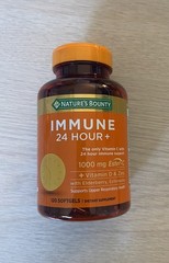 Nature’s Bounty Immune 24hr Vitamin C 1000mg D Zinc 120 Softgels , exp 2027