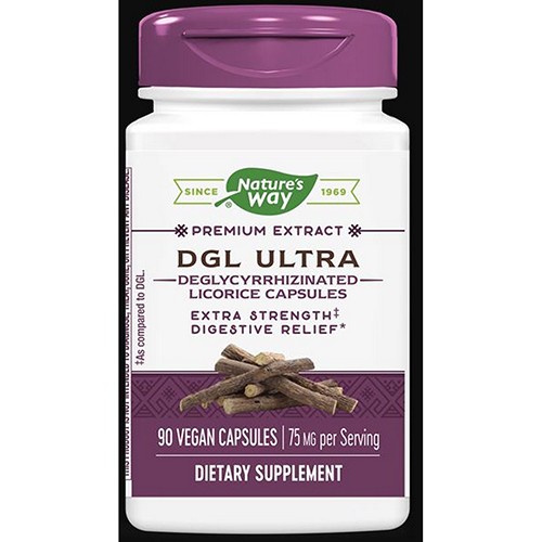 DGL Ultra Premium Extract 90 Caps by Nature’s Way