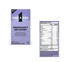 One A Day Multivitamin, Postpartum Vitamins with Folic Acid ~ 60 softgels / 2027