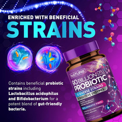 90 Billion CFU Probiotic – Daily Digestive Gut Health Supplement for Men & Women