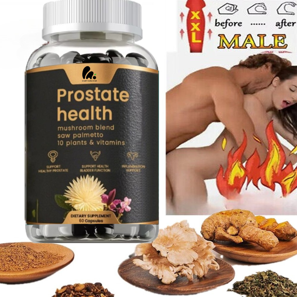 Prostate Health Capsules Support for Men’s Wellness 60pcs Organic Body Care NEW