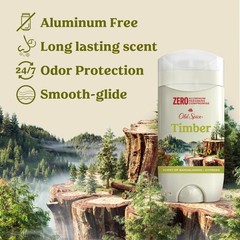 Old Spice Men’s Aluminum-Free Deodorant, Timber with 3 Ounce (Pack of 3)