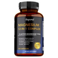Magnesium 12-in-1 Complex – Supports Muscle, Heart, Sleep, and Nerve Health