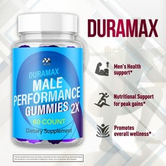(1 Pack) Duramax Male Gummys Advanced Male Support Supplement 60 Gummies