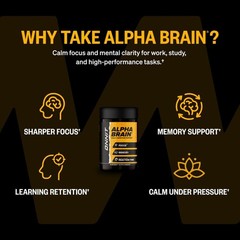ONNIT Alpha Brain Nootropic Brain Supplement for Focus, Memory, Mental Clarit…