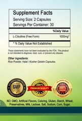 L-Citruline 1000mg Capsules serving- US Ship