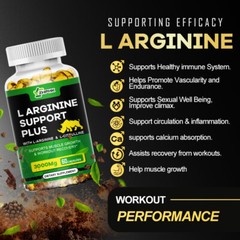 Nitric Oxide Booster Extra Strength 3000mg – L Arginine 3X Strength 180 Capsules