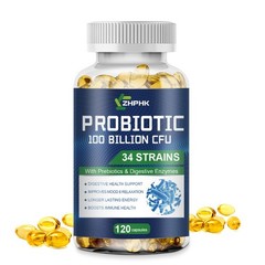 Probiotics with 100 billion CFU efficacy for intestinal digestion health 120pcs