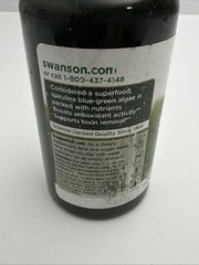 Swanson Spirulina 500 mg 180 Tablets Antioxidant Support BB 08/28